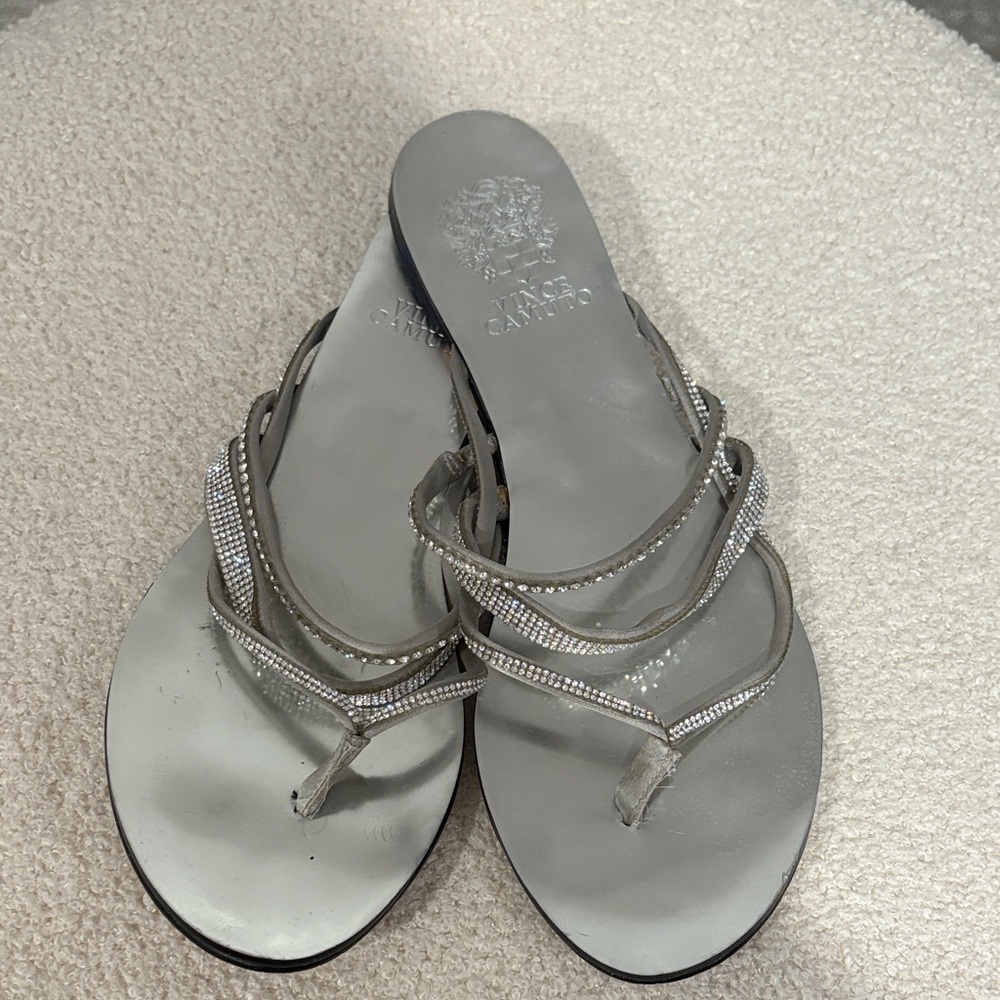 Vince Camuto Metallic Silver Sandals
